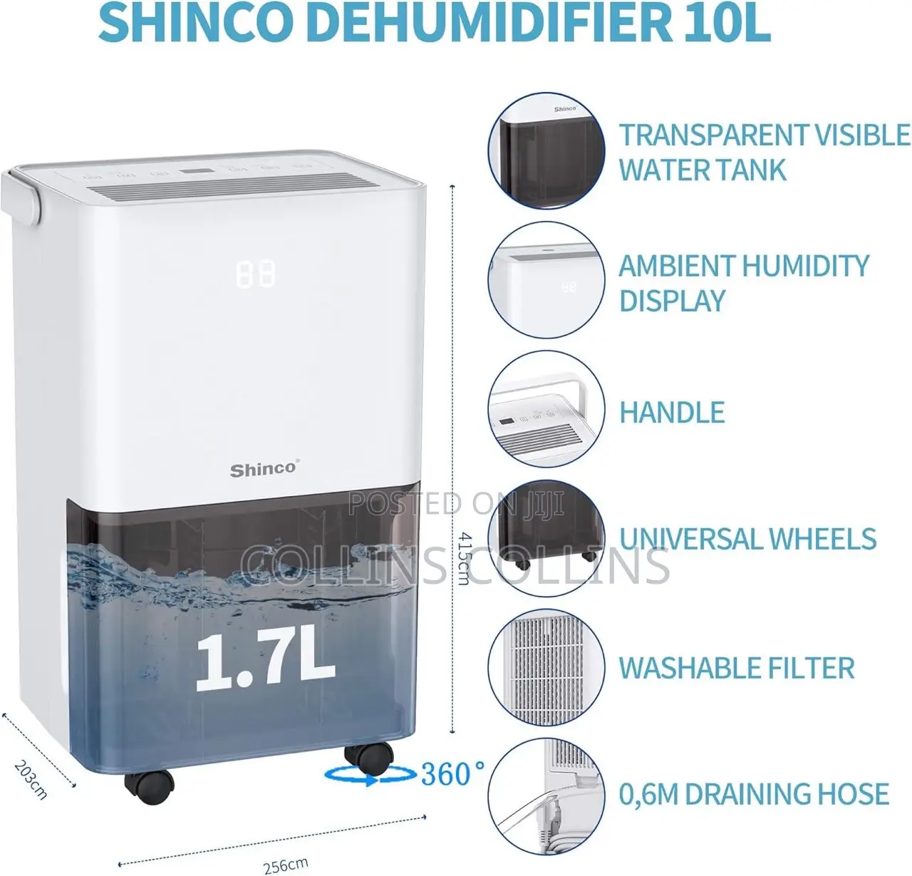 Shinco 10l Dehumidifier