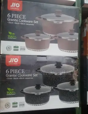 6pcs Big Granite Set of Cooking Pot