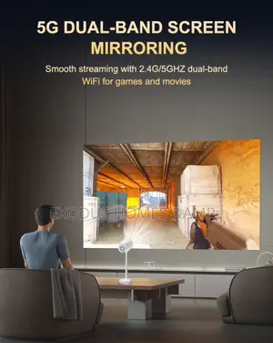 VGKE Creative Lift-Up Mini Projector With Wifi and Bluetooth
