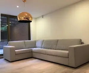 U-Shaped Fabric Sofa Can Be Made in Colors of Your Choice