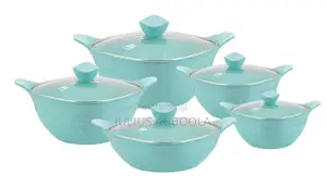 Set of 4 Quality Granite Pot