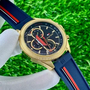 Tommy Hilfiger Chronograph Gold Rim Watch