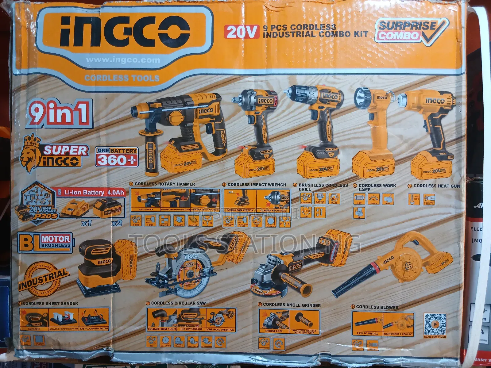 9 in Cordless Brushless Combo Pack