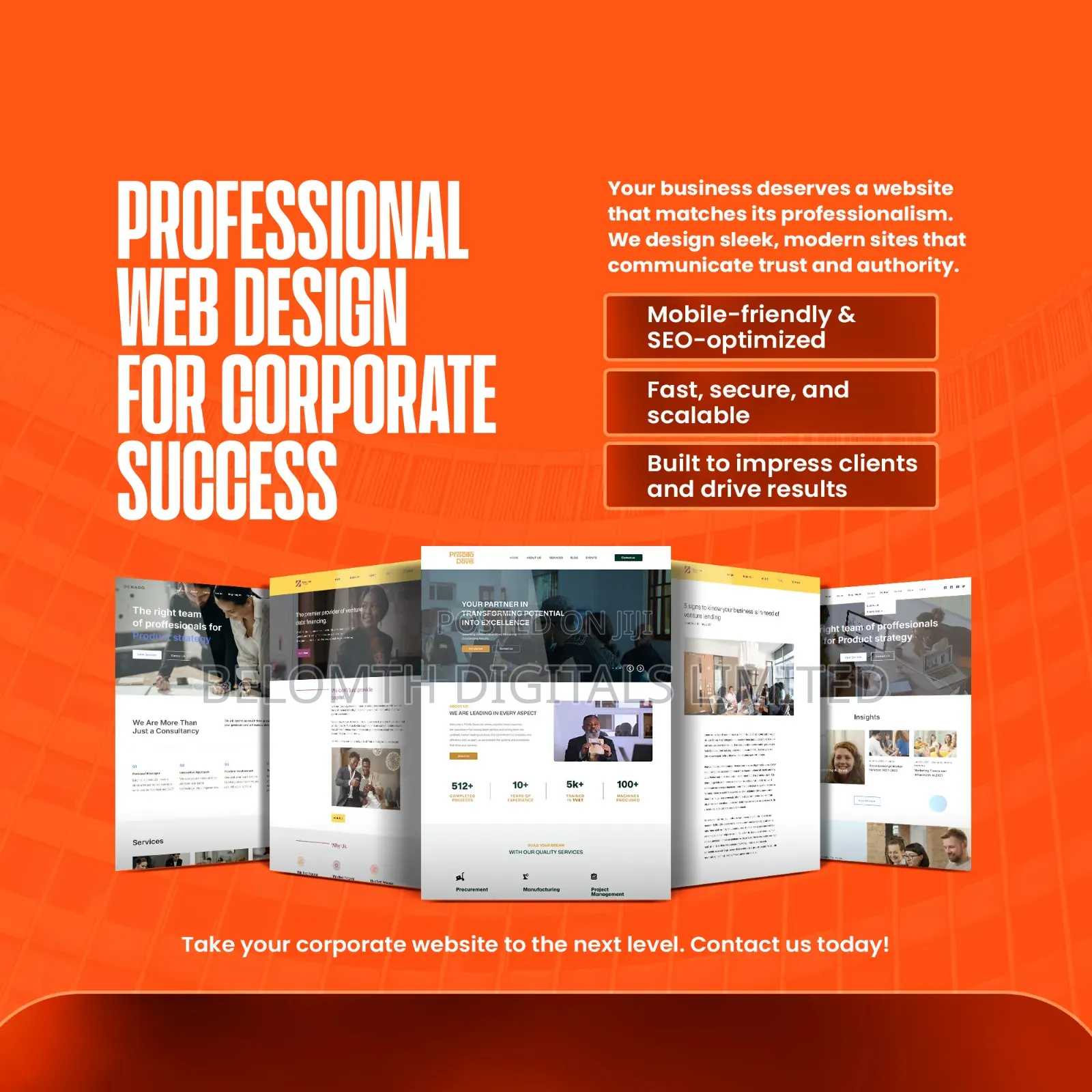 Corporate Organizations - Website Development Service