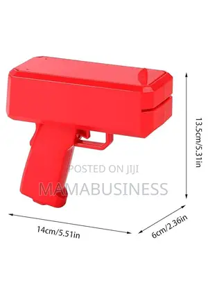 Unbranded Money Spraying Gun Machine-Black, Blue and Red