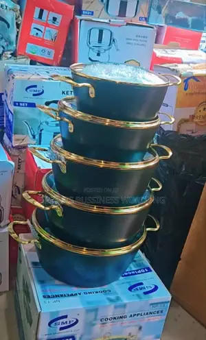 Beautiful Design Set of 5 Cooking Pots