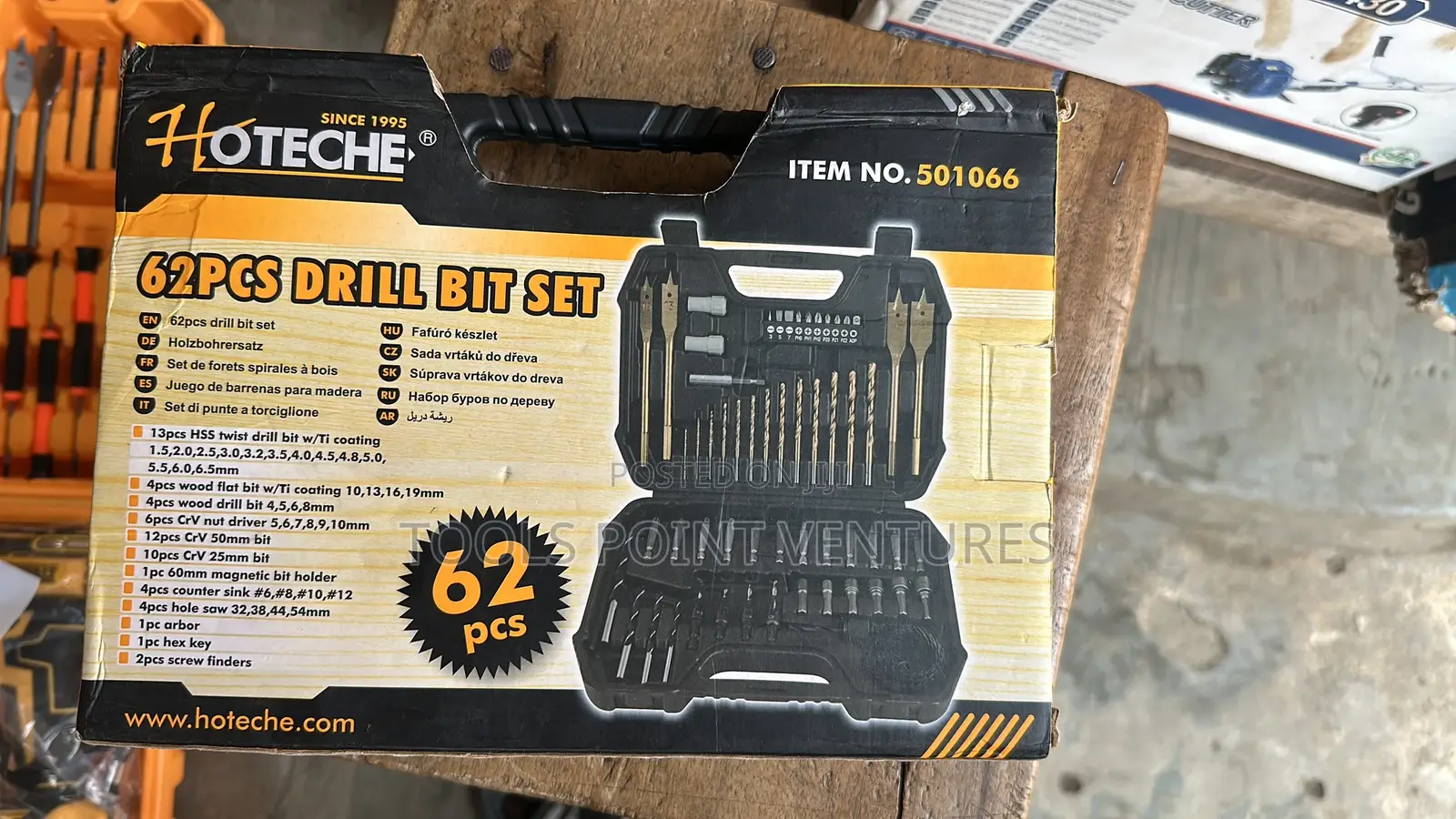 62pcs Drill Bit Set.