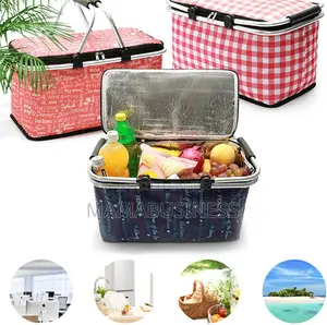 Foldable Shopping Basket Large Picnic Basket - 30l