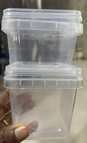 Transparent Square Plastic (500ml)- 10pcs