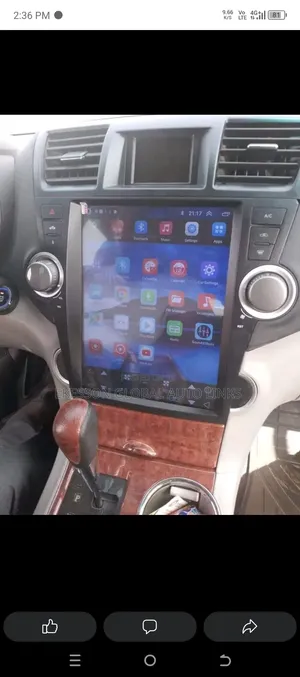 Photo - Highlander 2008 To 2012 Tesla Android Screen With Camera