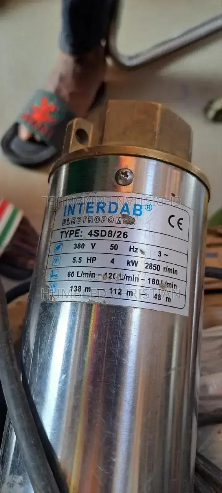 5.5hp Interdab Submersible Pump