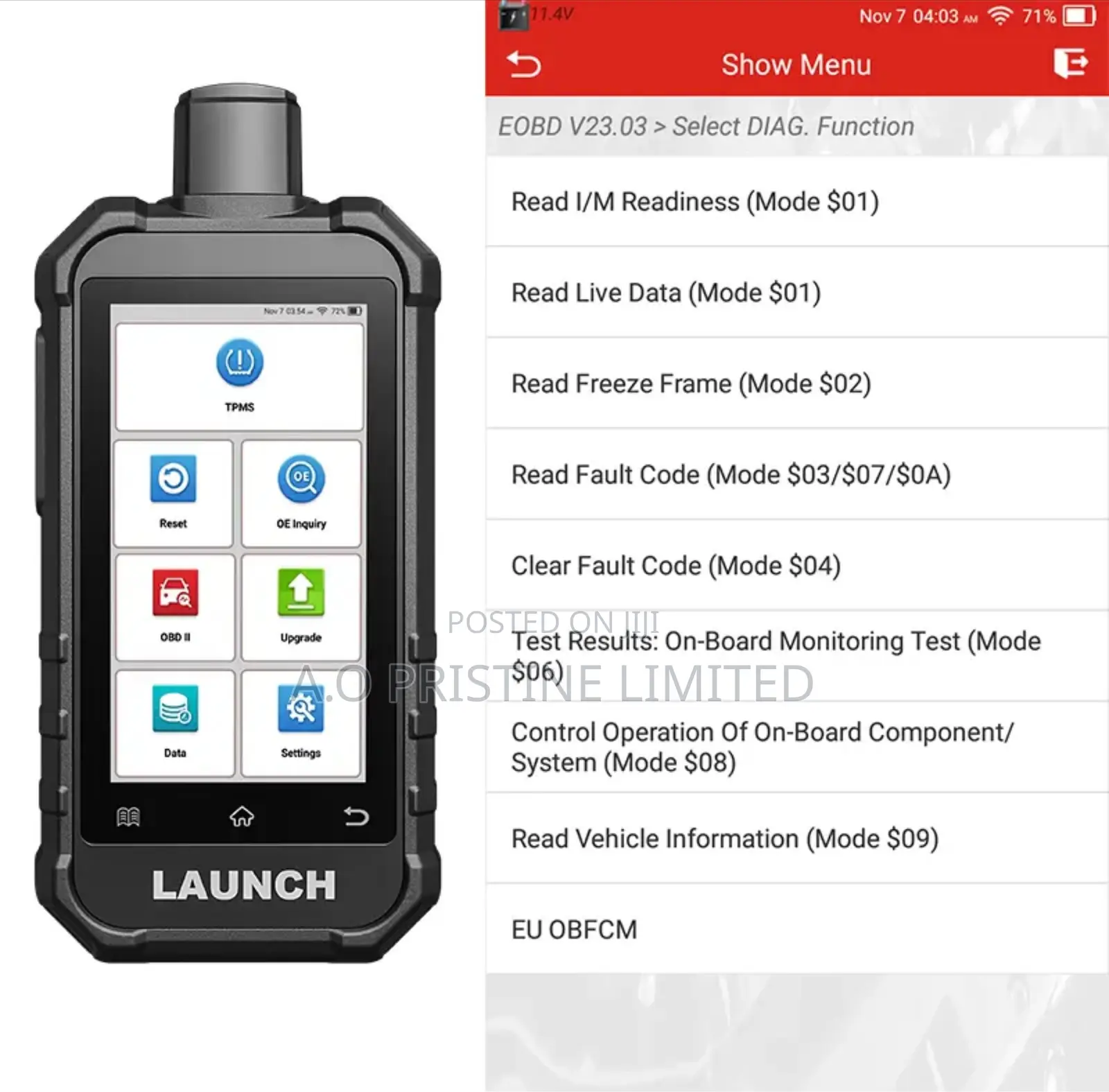 LAUNCH Creader TPMS 5011 V2 With 12 Reset Functions