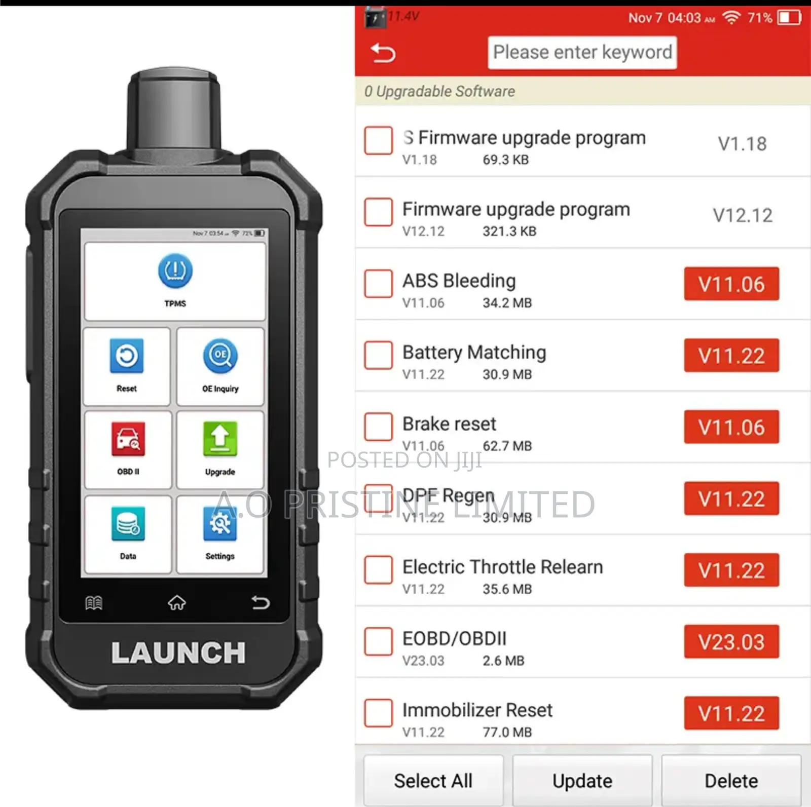 LAUNCH Creader TPMS 5011 V2 With 12 Reset Functions