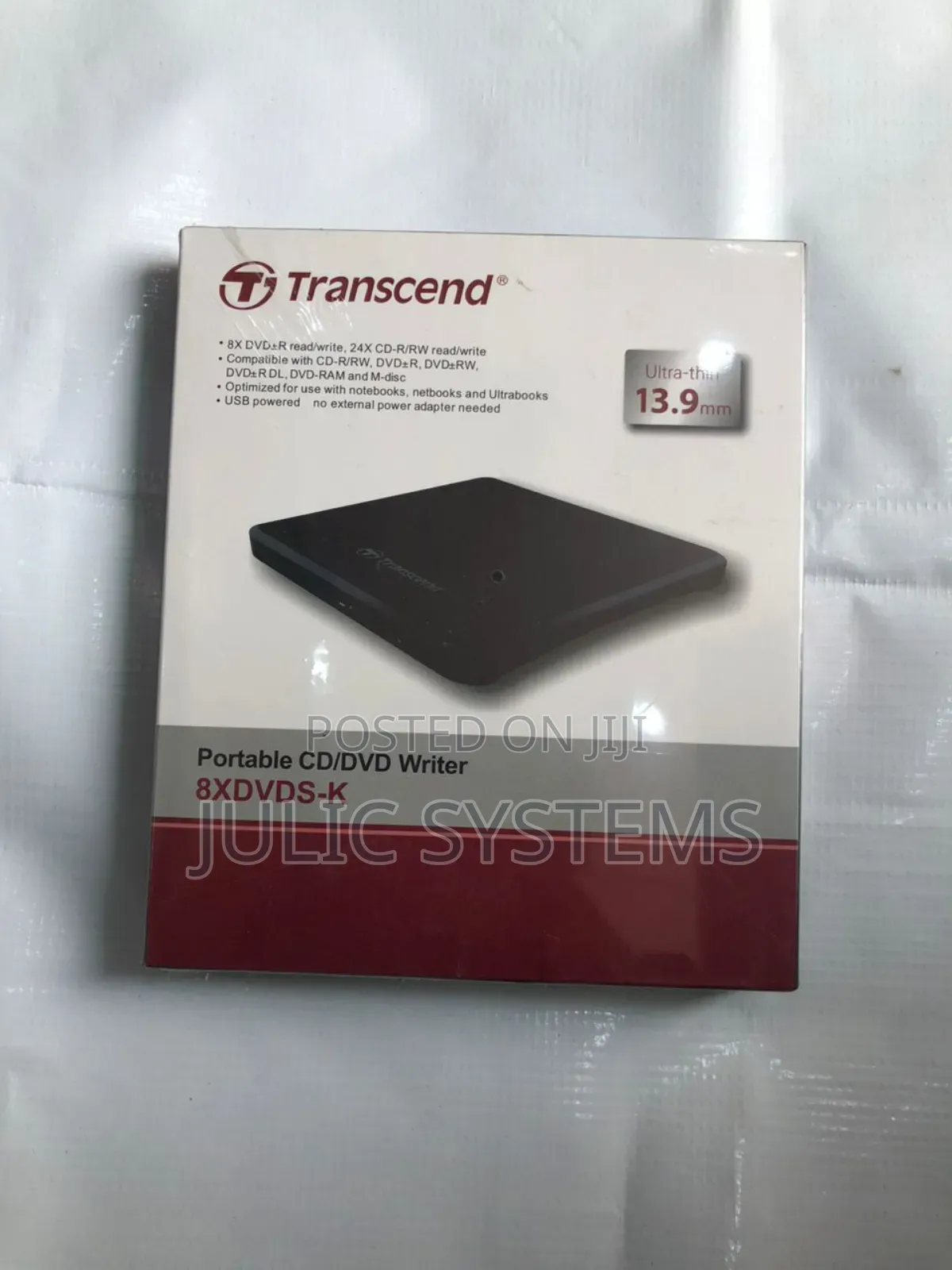 Transcend 8xdvds-k Portable Cd/Dvd Writer