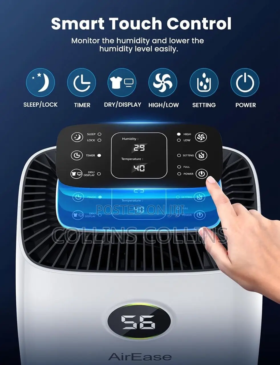 Airease 12l Dehumidifier