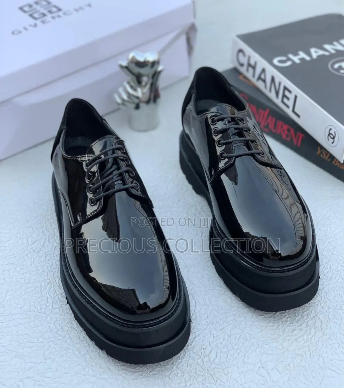 Glossy Double Sole Givenchy Leather Lace Up Shoe