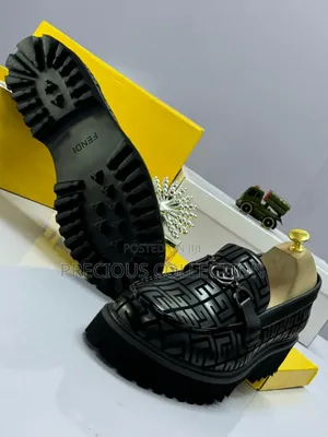 Men's Patterned Fendi Classic Shoes