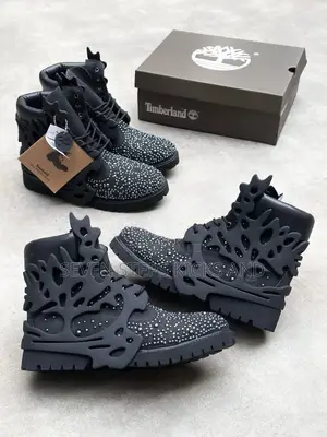 Original Quality Swarovski Pearl Luxury Timberland Boots