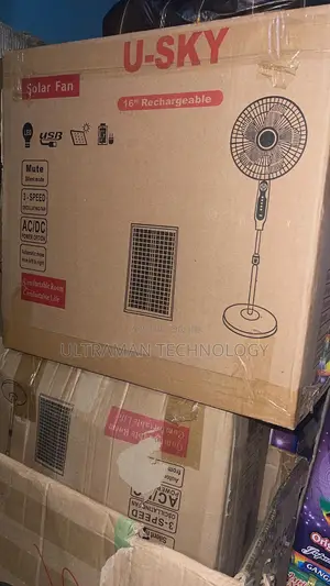 Standard Rechargeable Solar Standing Fan