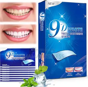 9d White Teeth Whitening Strips - 14 Pounches