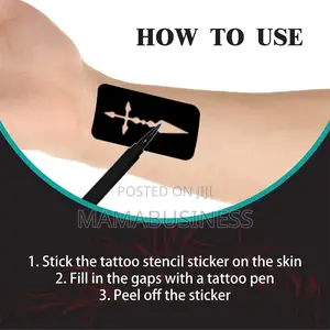 Eelhoe Temporary Tattoo Pen Set With 10 Pens and 2 Templates