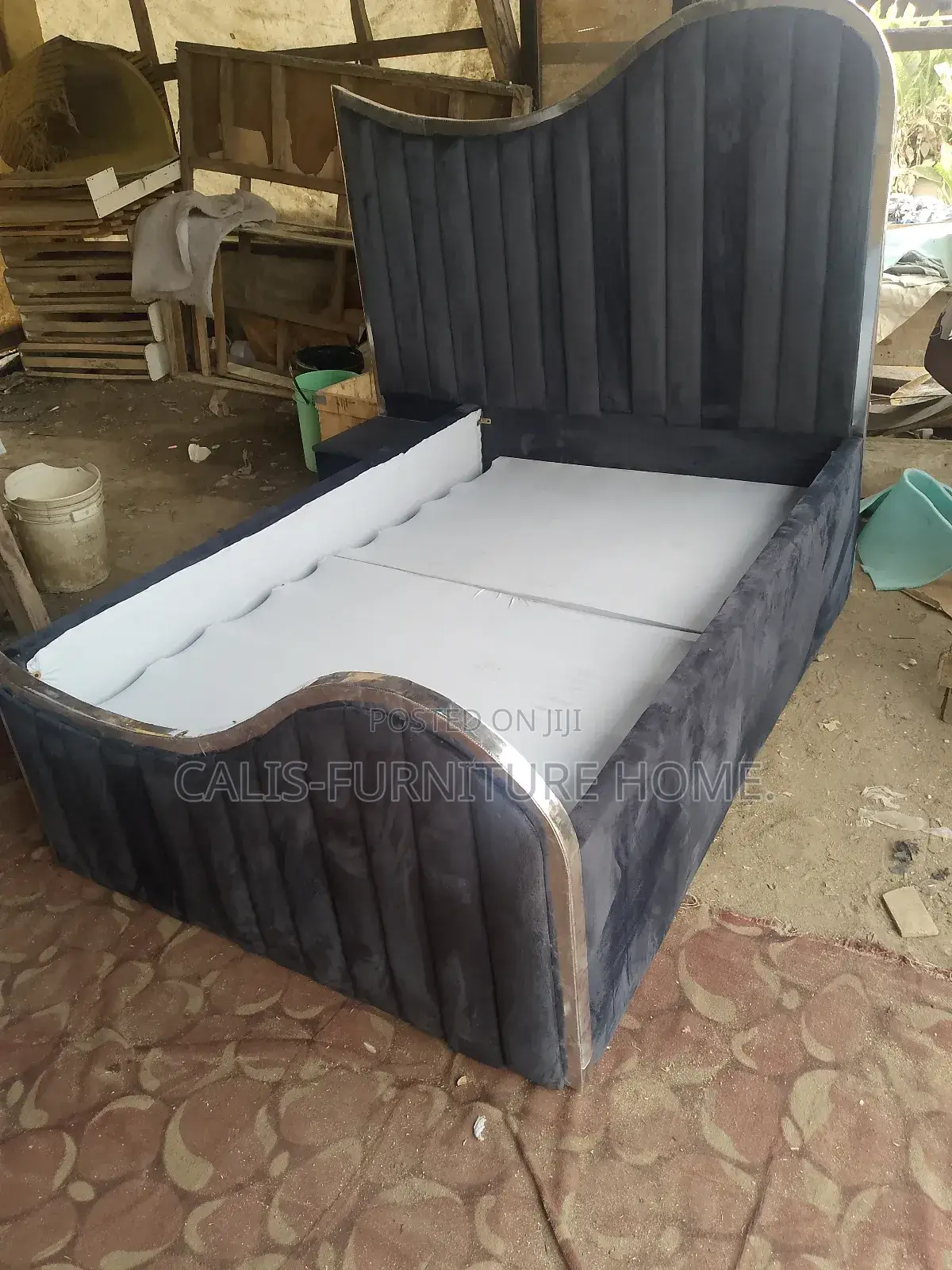 6ft X 4.5ft Bedframe (Gray Color)