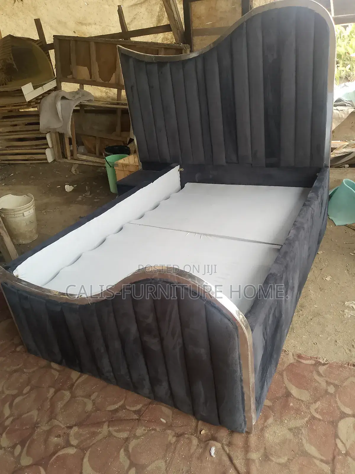 6ft X 4.5ft Bedframe (Gray Color)