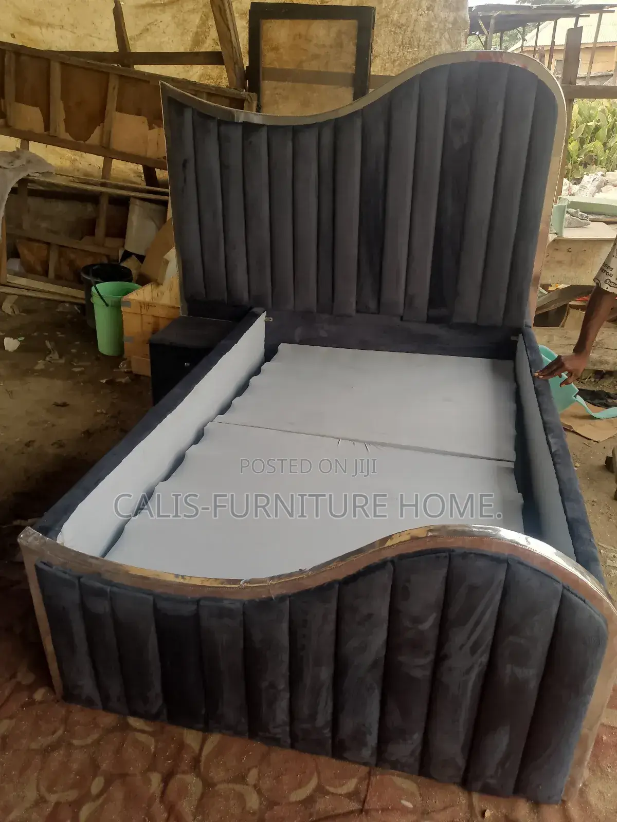 6ft X 4.5ft Bedframe (Gray Color)