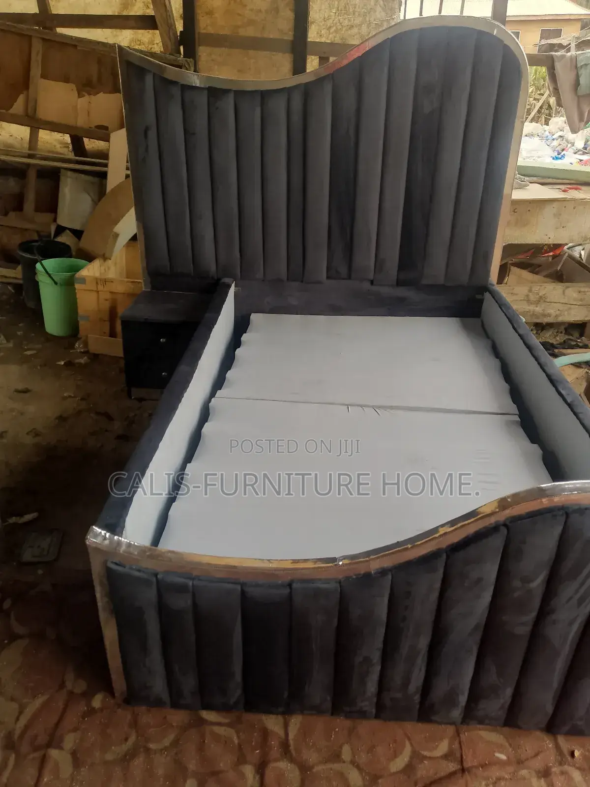 6ft X 4.5ft Bedframe (Gray Color)