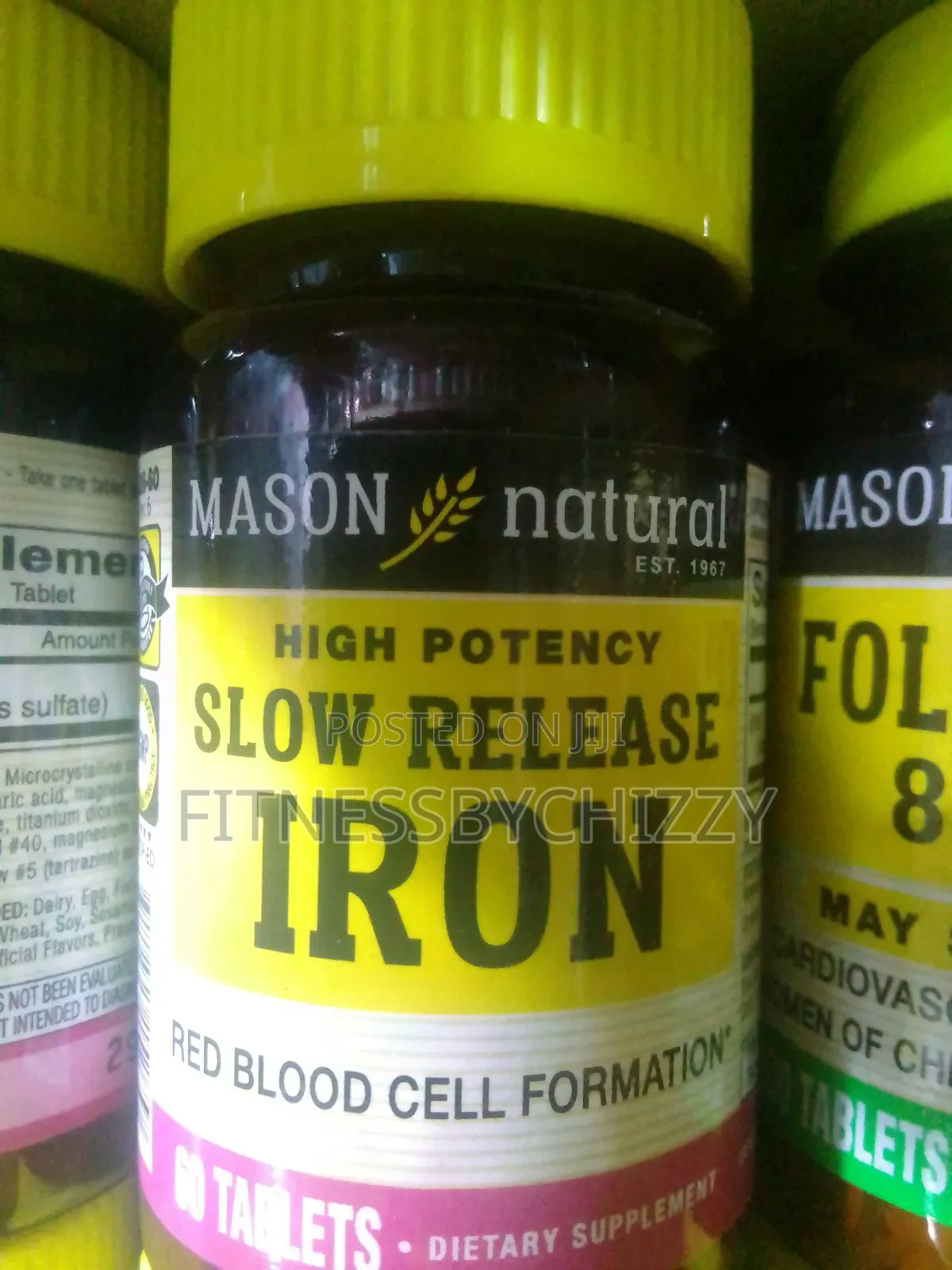 Mason Natural Iron X 60 Tablets Slow Release