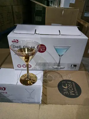 Golden Glass Cup- 6pcs