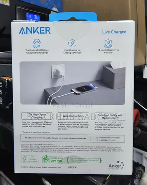 Anker Charger 20w Type C To C/Lightening