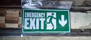 Emergency Exit Sign