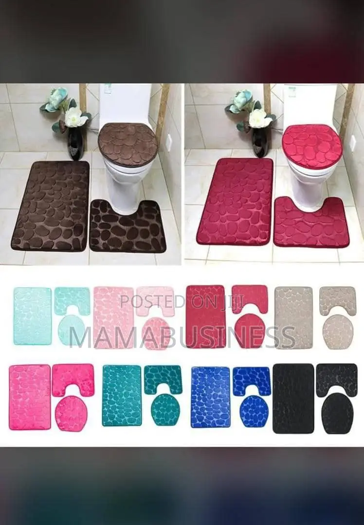 3 In1 Toilet Mat Available In Different Colours