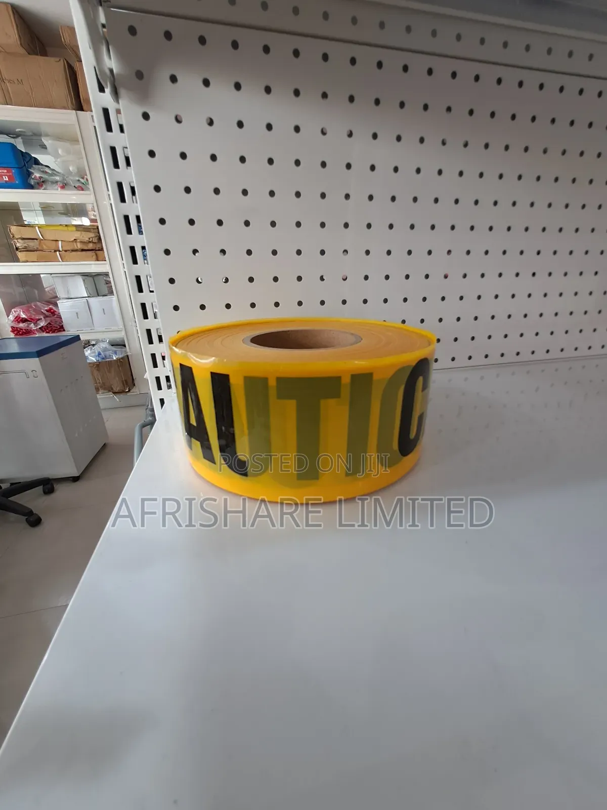 Yellow, Red, White Caution Tapes