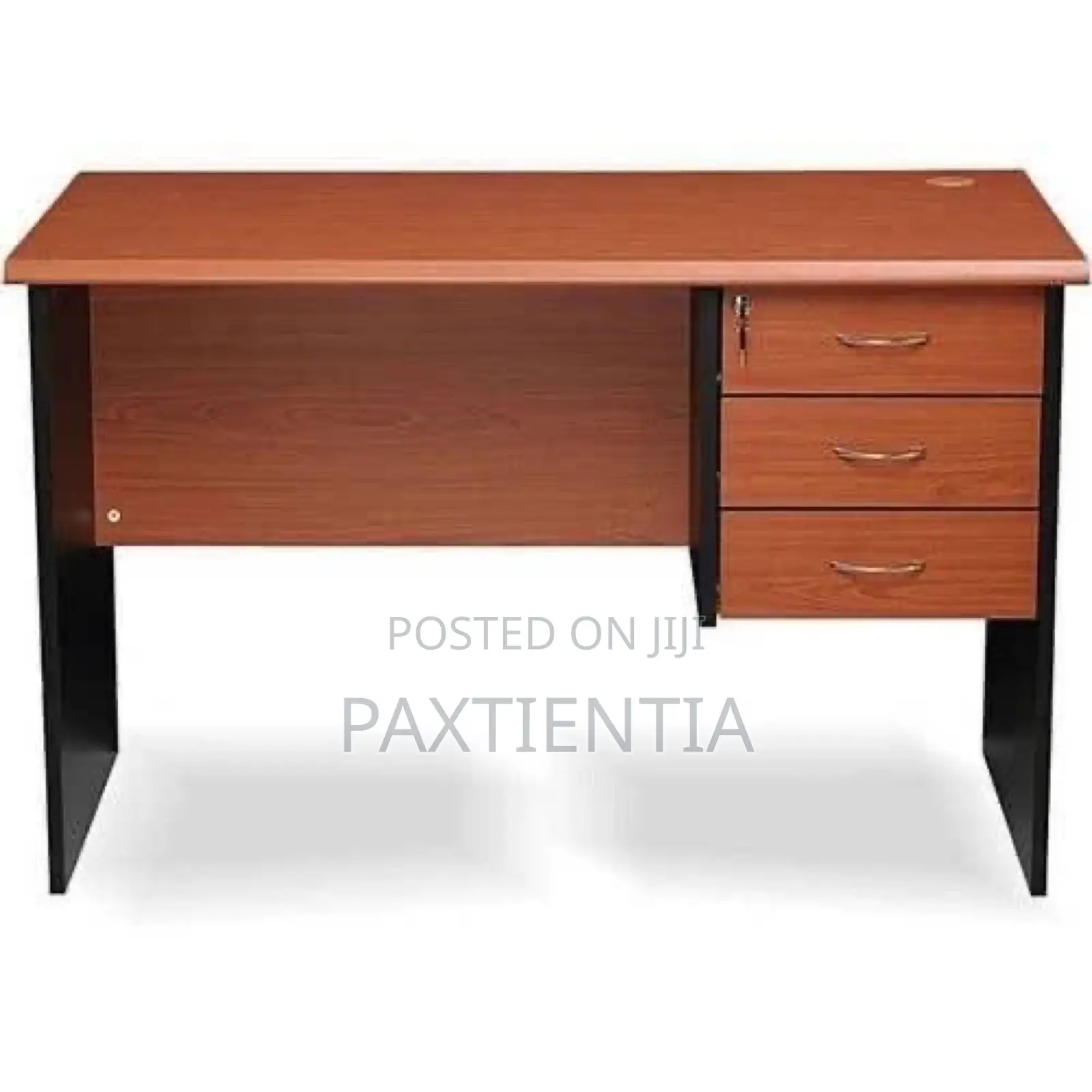 4 Feet Office Table With 3 Storage Compartments