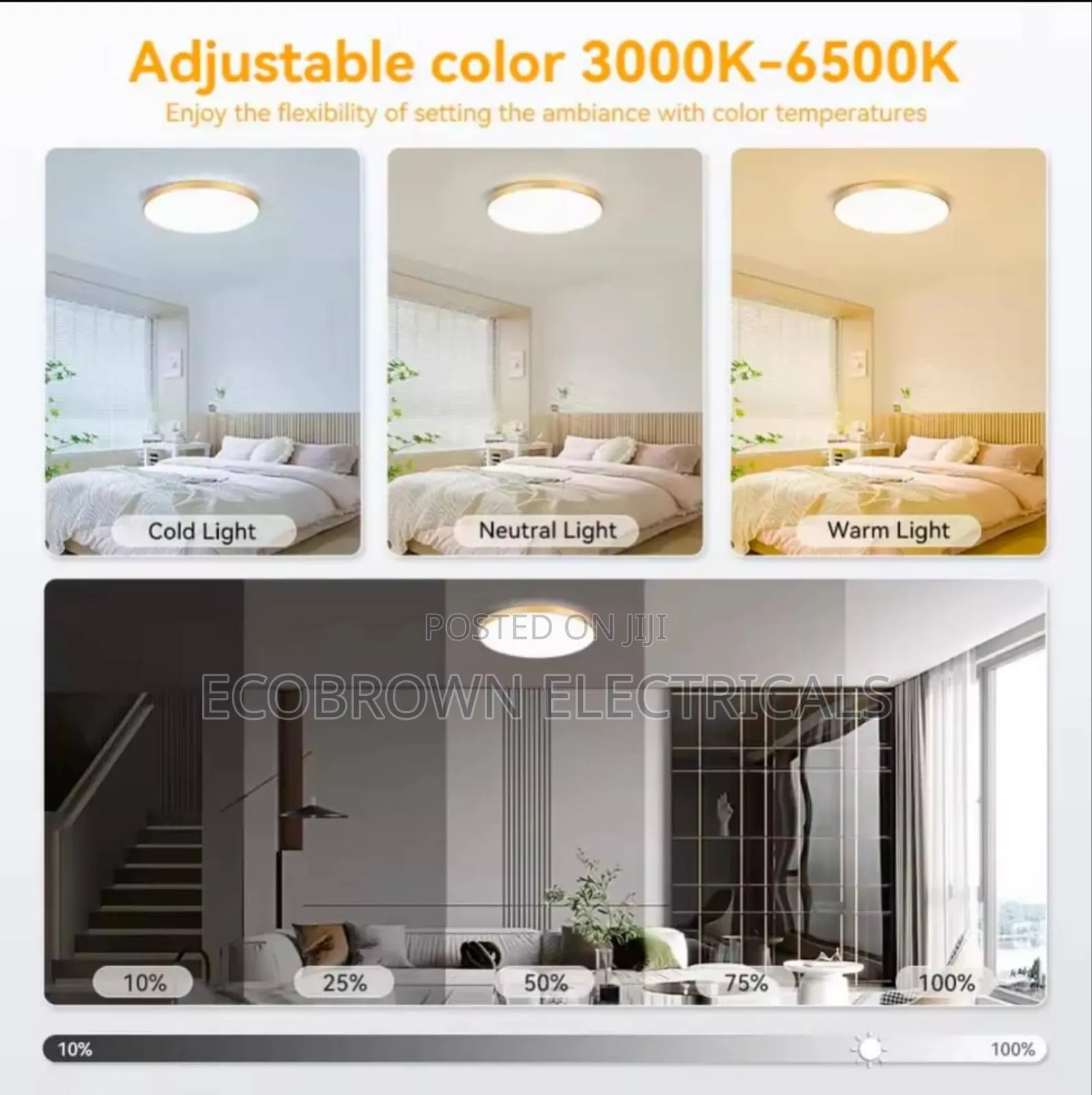Gold Ceiling Light for Bedroom