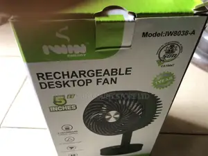 Photo - Mobile Desktop Rechargeable Fan, IW8038-A