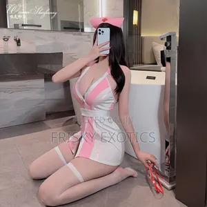 Pink Nurse Costume Gown