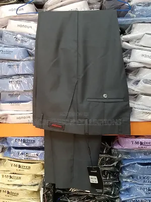 McNebeson Formal Plain Pants Trousers for Men