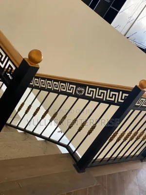 Staircase.With Wooden Top,.
