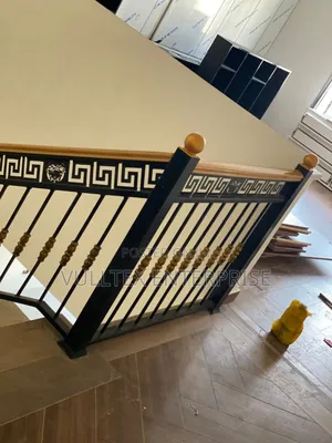 Staircase.With Wooden Top,.