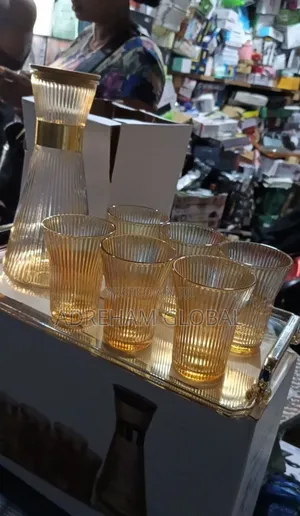 8 in 1 Drinking Cup Set With Tray and Jug