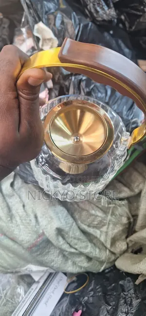 Glass Teapot With Filter Wooden Handle