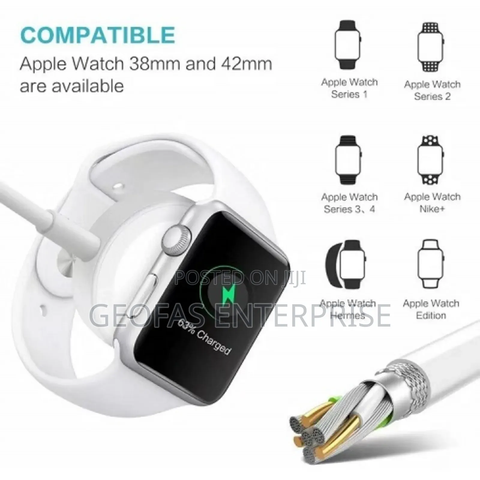 2in1 Magnetic Cable for Iwatch Series iPhone