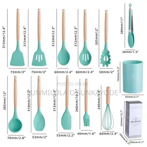 12pcs Silicon Non-Stick Spoon Set