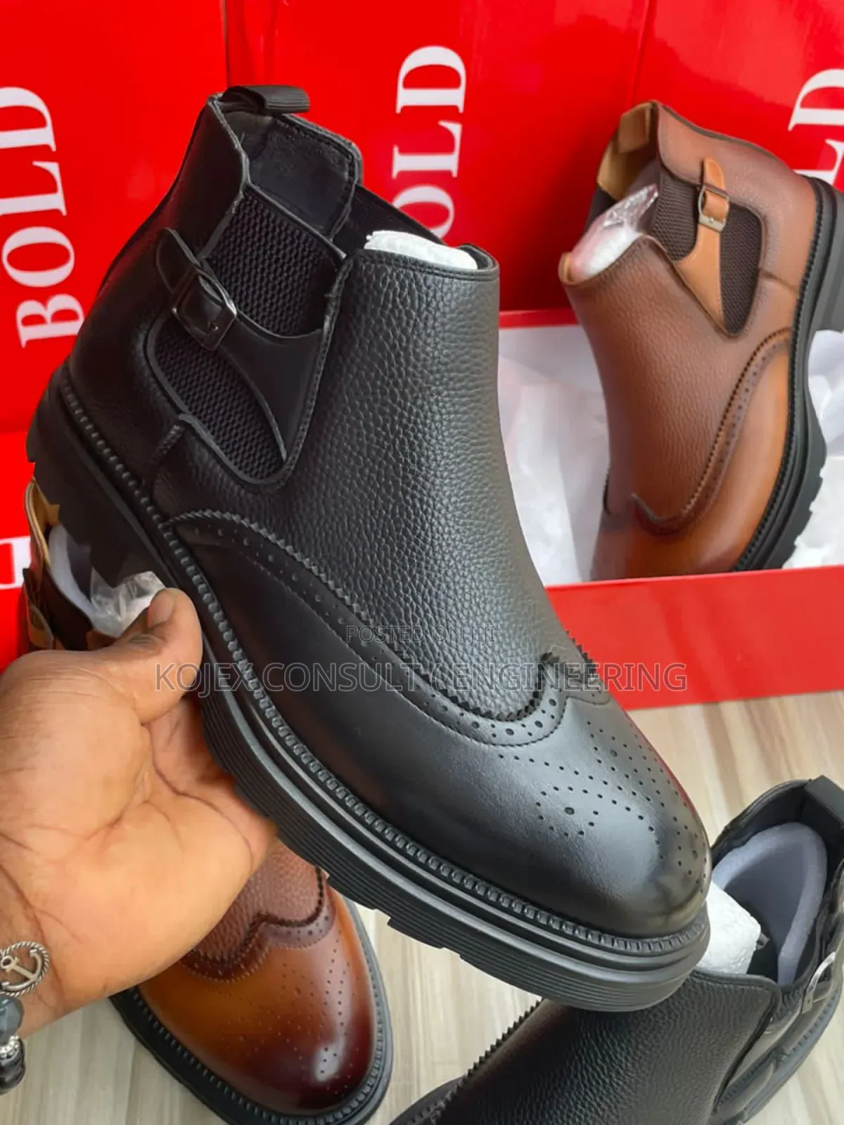Bold Ankle Men Luxury Designers Shoe