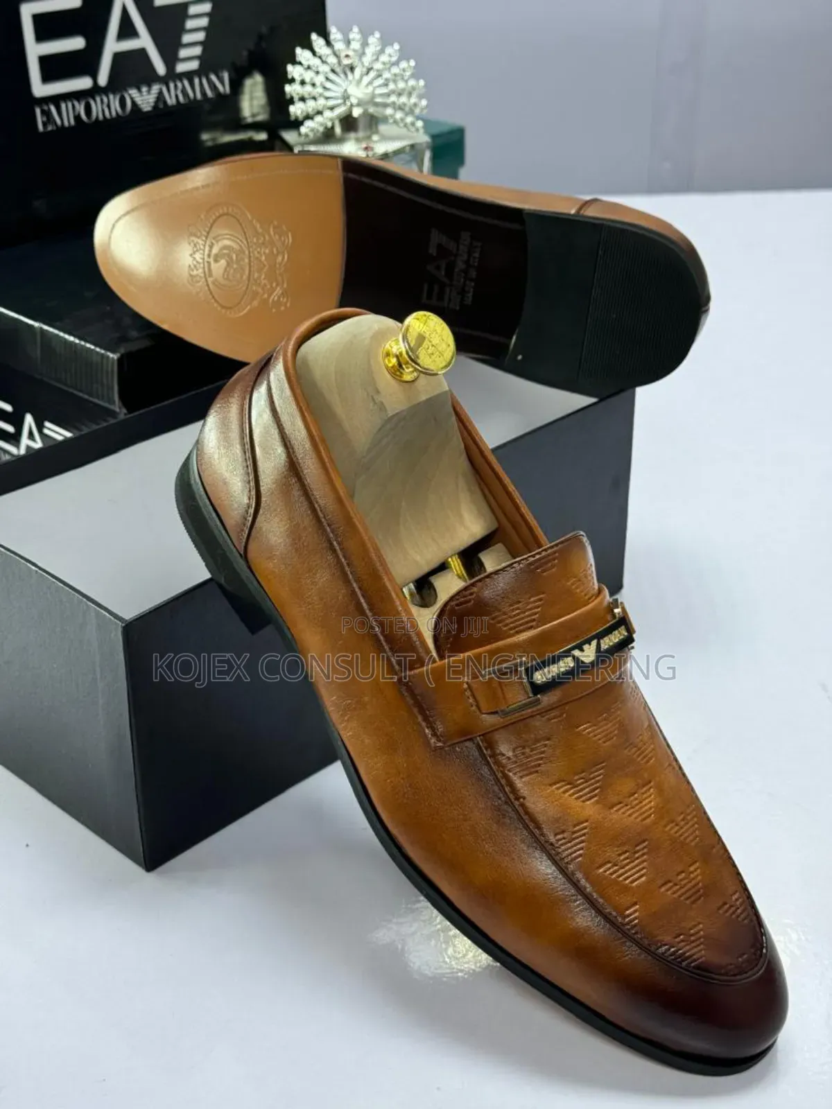 Emporio Armani Flat Men Shoe Available