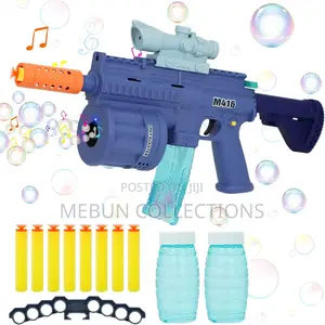 3in1 Toy Gun for Soft Bullet With Bubble Gun Light Music