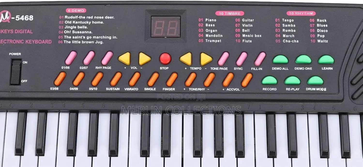 Kids Electronic 54 Keys Keyboard With Microphone Karaoke